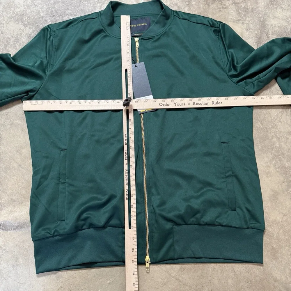 Good Counsel Jacket Mens‎ Size XL Green Reed Track Athleisure